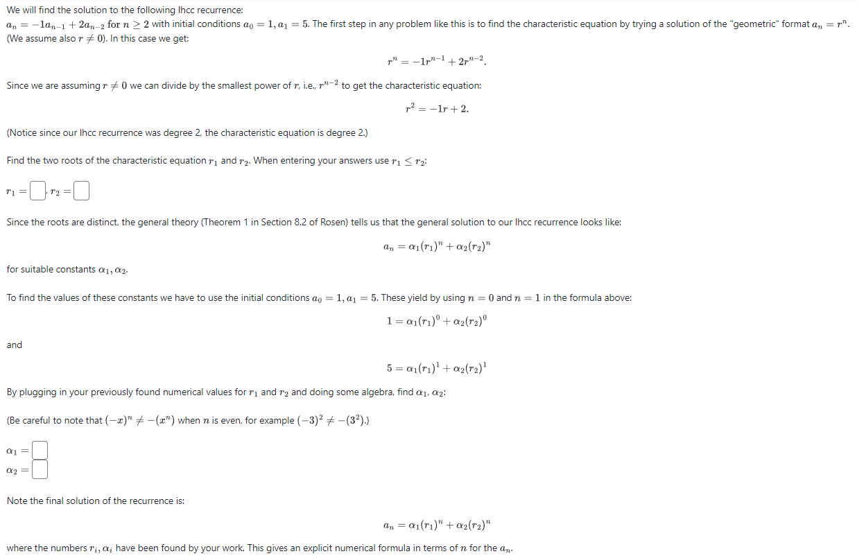 Solved We will find the solution to the following Ihcc | Chegg.com