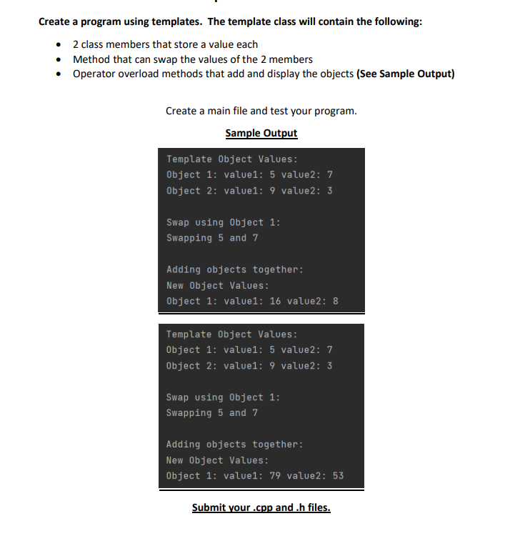 Solved may you please help me code this in c++Please see | Chegg.com