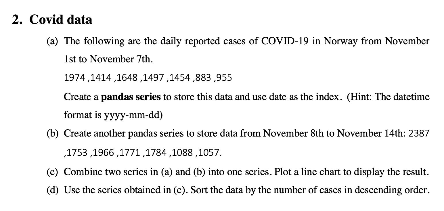 Solved How do I solve this in Python? (As simple as | Chegg.com