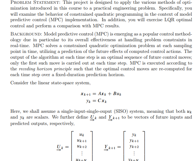 Solved PRoBlEM StATEMENT: This project is designed to apply | Chegg.com