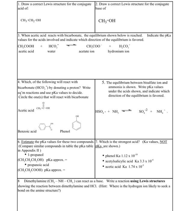 Solved 1. Draw a correct Lewis structure for the conjugate | Chegg.com