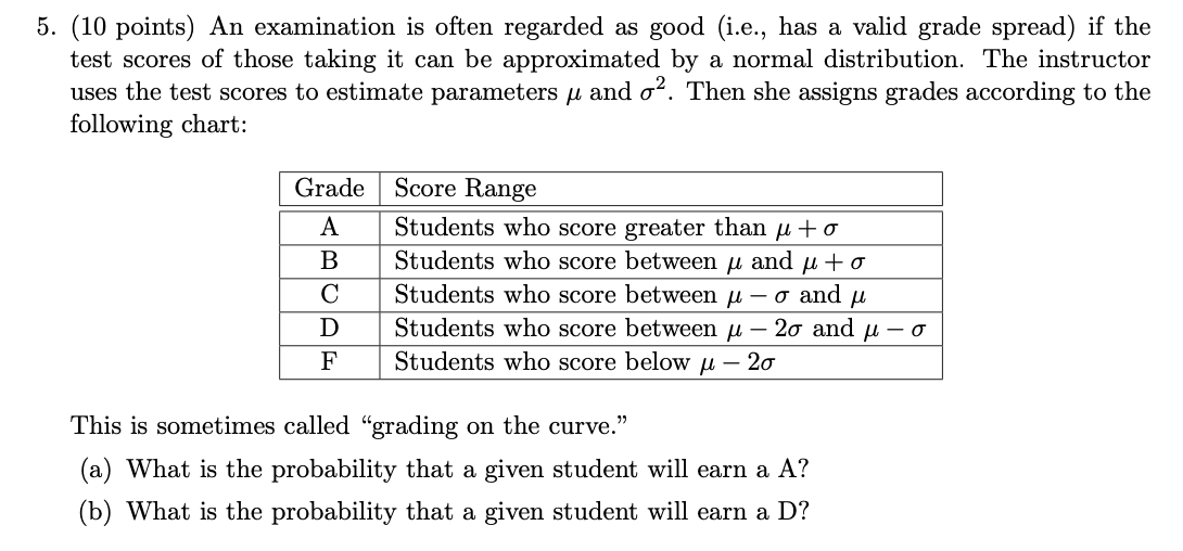 Solved 5 10 Points An Examination Is Often Regarded As Chegg Com