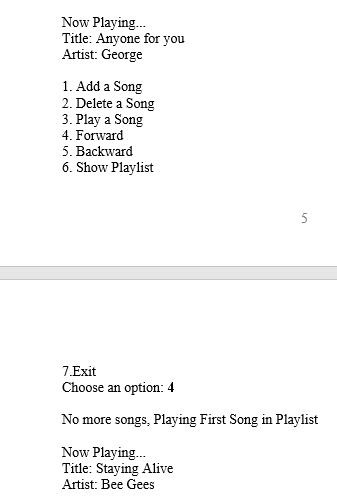 Solved Exercise 1: You are to code some simple music player | Chegg.com