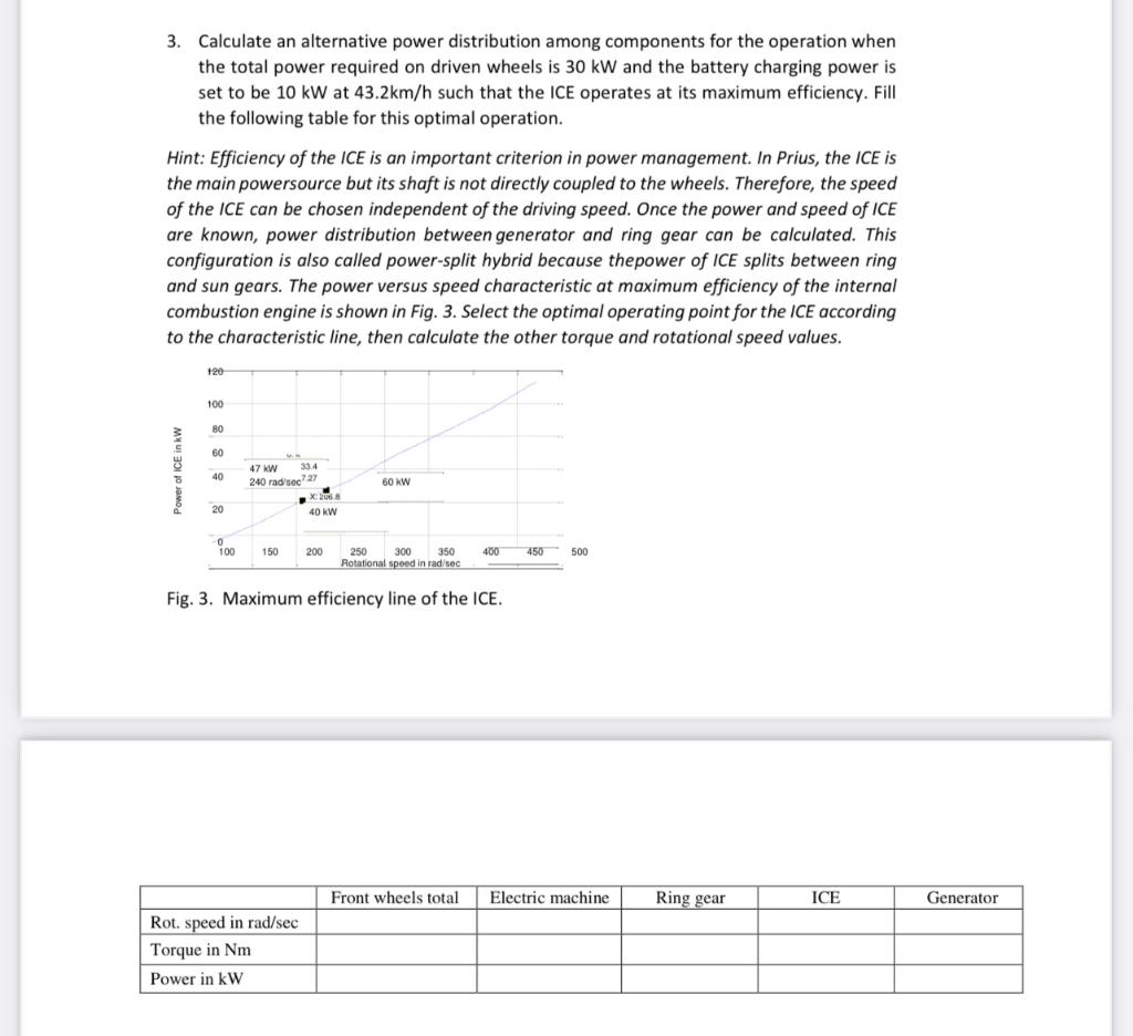 Solved Problem \#1 Power Flow questions for HEVs March 9, | Chegg.com