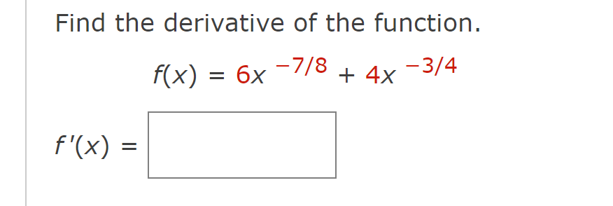 Solved Find the derivative of the function. | Chegg.com