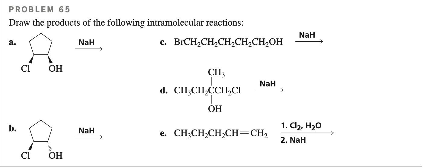 Solved PROBLEM 65 Draw the products of the following | Chegg.com