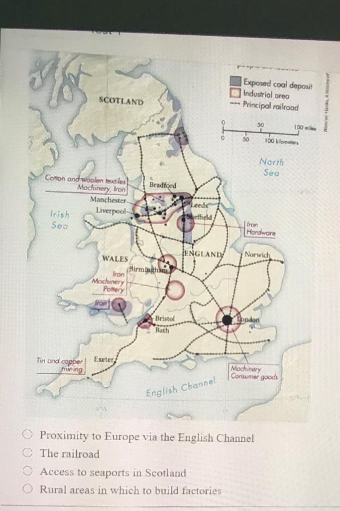 industrial revolution england map