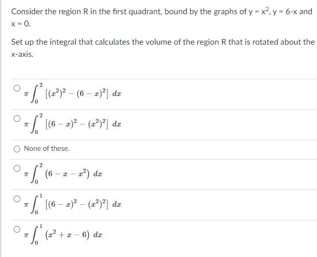 Solved Consider The Region R In The First Quadrant Bound By