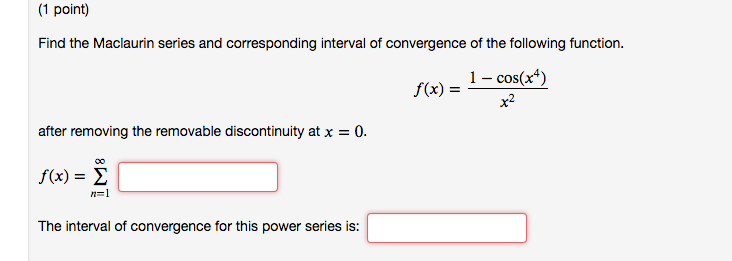 Solved Find the Maclaurin series and corresponding interval | Chegg.com