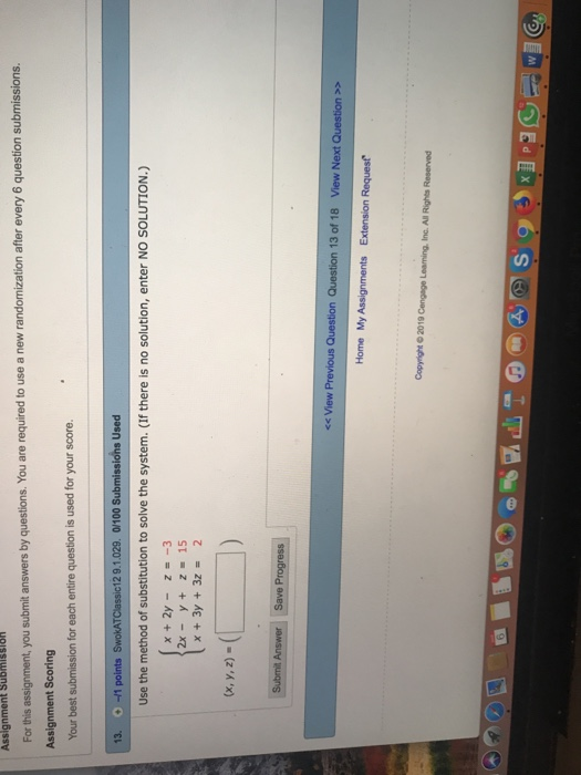 Solved Assignment Submission For this assignment, you submit | Chegg.com