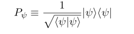 Solved Given a state vector ψ, a projection operator is | Chegg.com