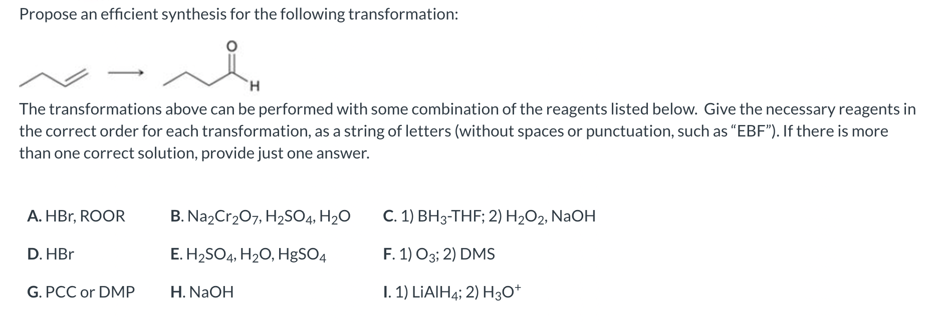 Solved Propose an efficient synthesis for the following | Chegg.com