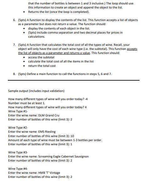 Solved Python Programming Exam 3 (9pts) Naming Rule: All | Chegg.com