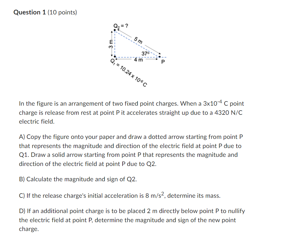 Solved Question 1 (10 points) In the figure is an | Chegg.com