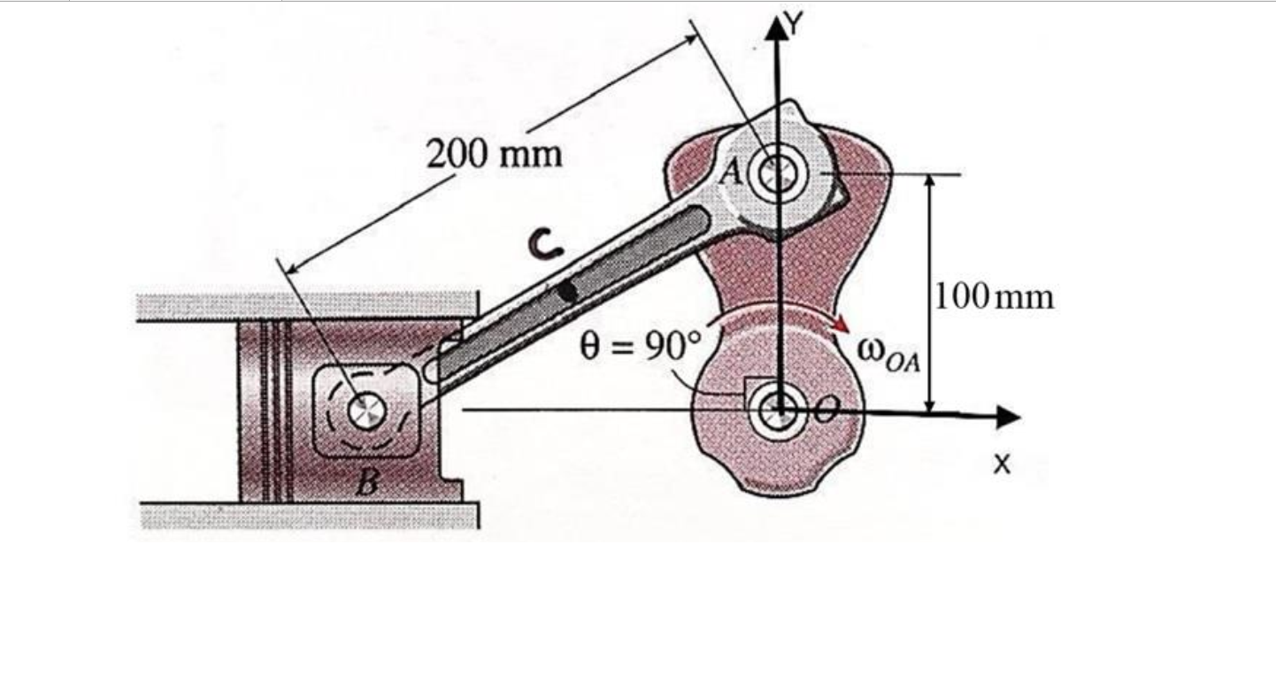 Solved The crankshaft OA rotates clockwise with a constant