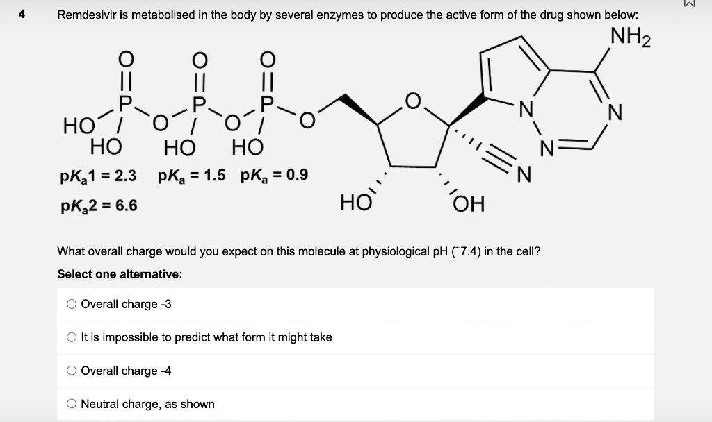 Solved What overall charge would you expect on this molecule
