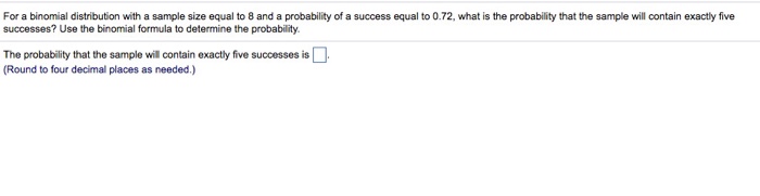 Solved For a binomial distribution with a sample size equal | Chegg.com