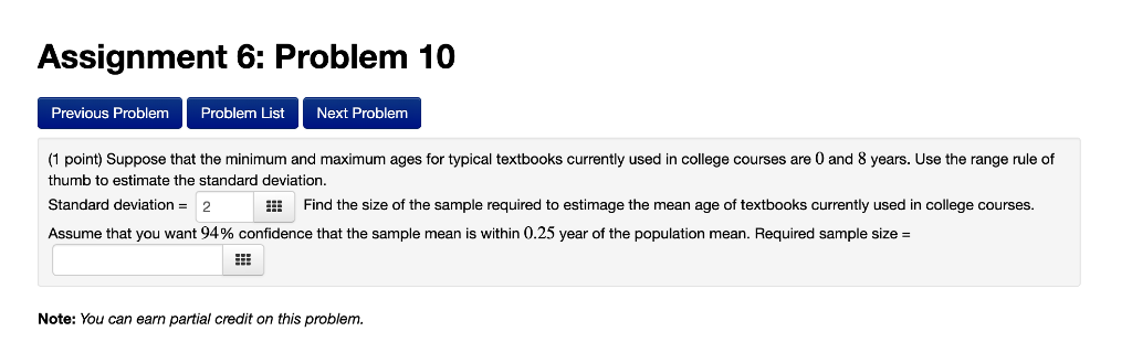 Solved Assignment 6: Problem 10 Previous Problem Problem | Chegg.com