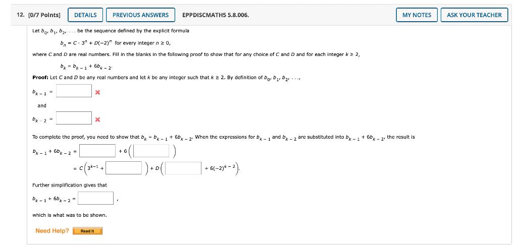 Solved Let B0,b1,b2,… Be The Sequence Defined By The | Chegg.com