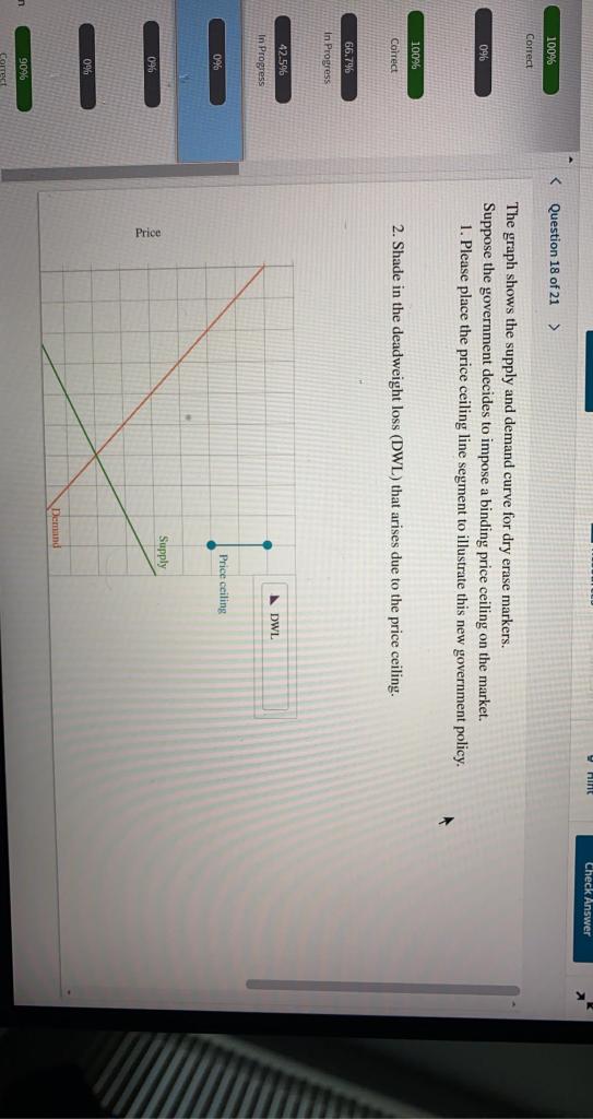 Solved HOME Check Answer Question 18 of 21 > 100 Correct 0