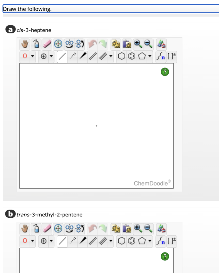Solved b) trans-3-methyl-2-pentene | Chegg.com