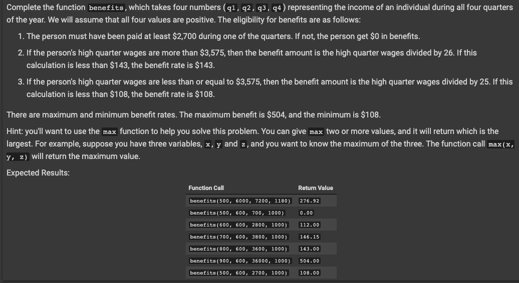 Solved having a tough time with python coding, can someone | Chegg.com