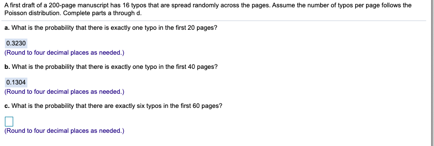 Solved A First Draft Of A 200-page Manuscript Has 16 Typos | Chegg.com