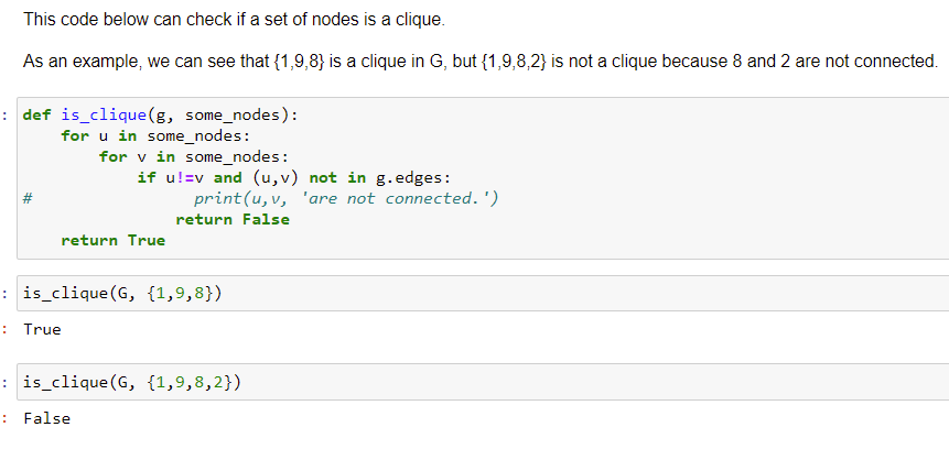 Solved PART 1| -- Detecting cliques in a social network A | Chegg.com