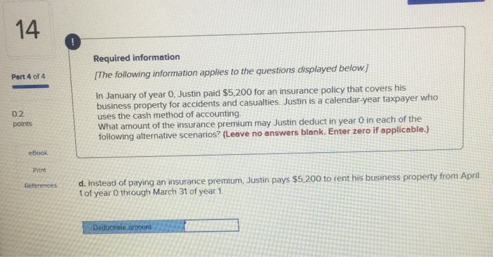 Solved Required information Part 1 of 4 The following | Chegg.com