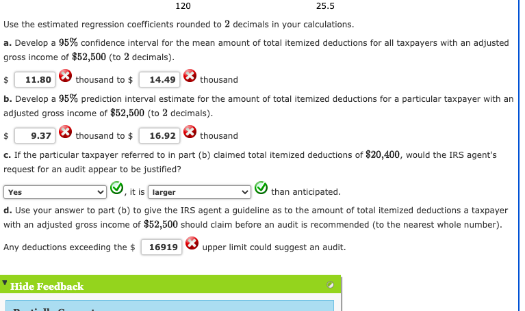 Solved Data Given Below Are On The Adjusted Gross Income