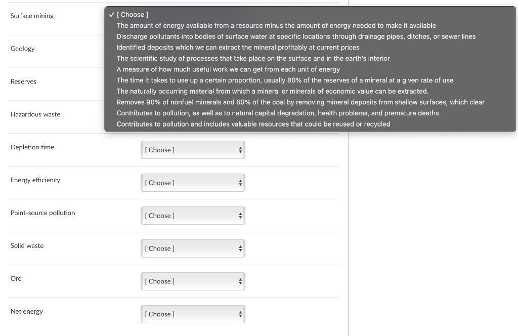 Solved Match the terms with their definitions. | Chegg.com