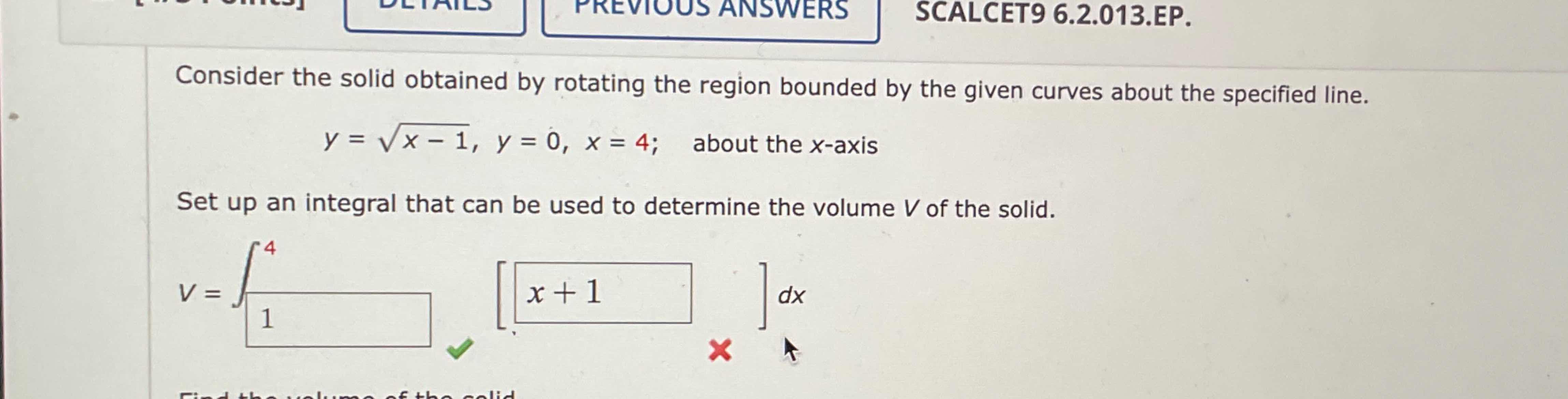 Solved Consider the solid obtained by rotating the region | Chegg.com