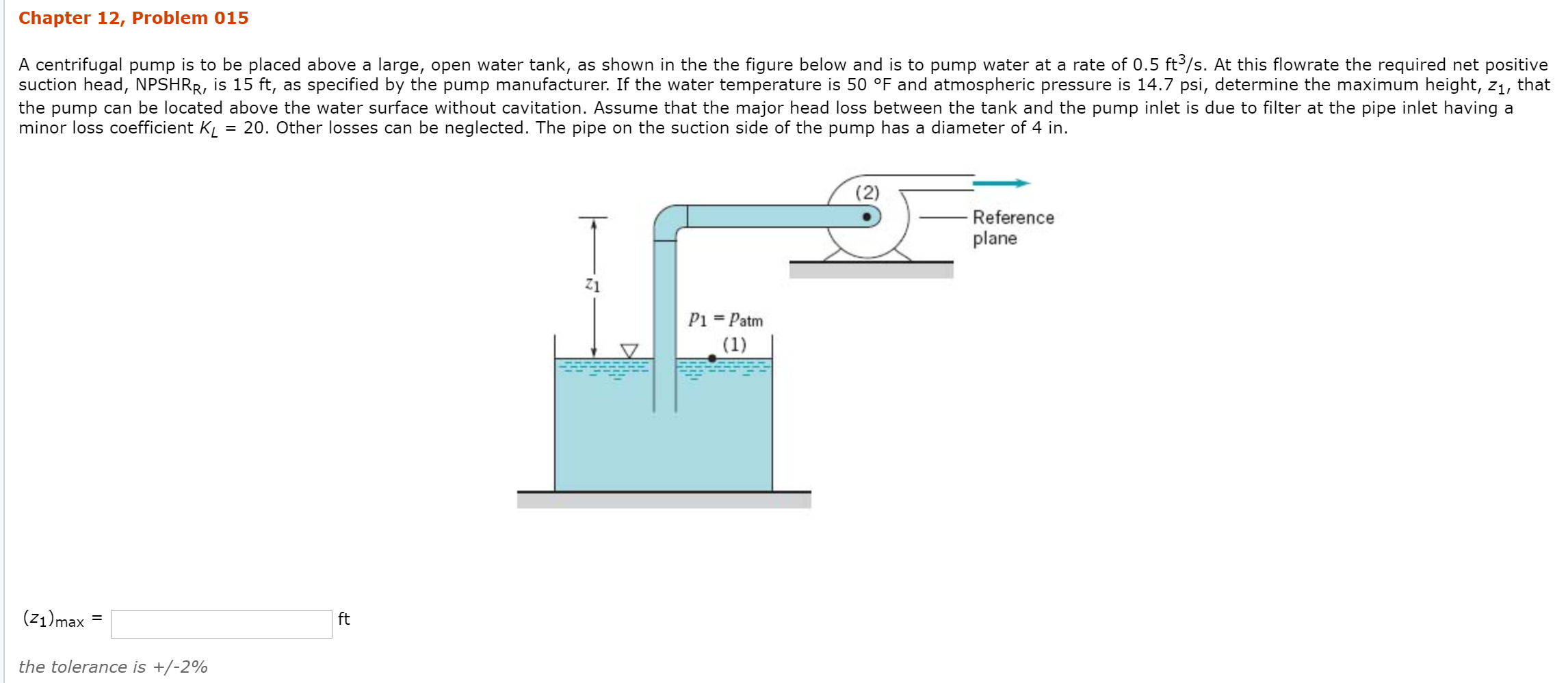 Solved Chapter 12, Problem 015 A centrifugal pump is to be | Chegg.com