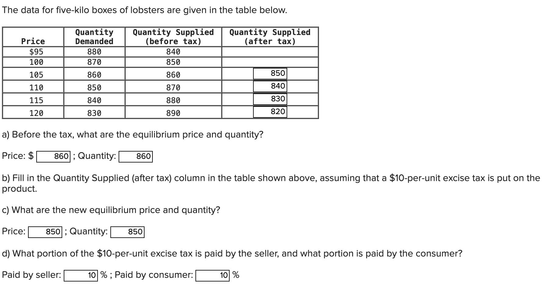 Solved The data for five-kilo boxes of lobsters are given in | Chegg.com