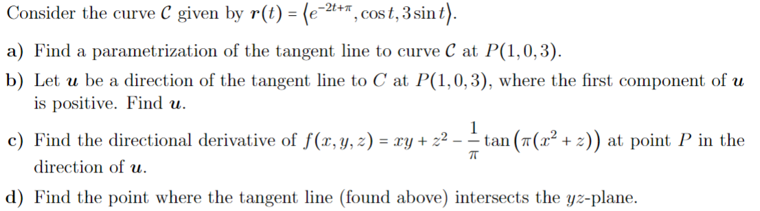 Solved Consider The Curve C Given By | Chegg.com