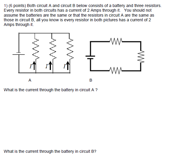 Solved 1) (6 Points) Both Circuit A And Circuit B Below | Chegg.com