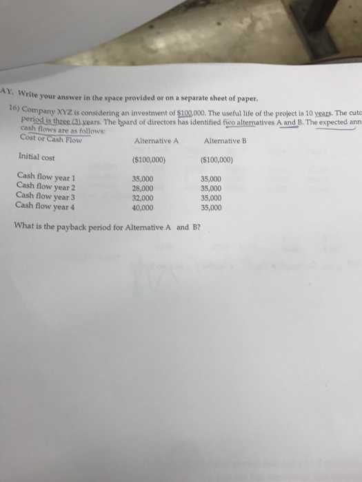 Solved Write your answer in the space provided or on a | Chegg.com