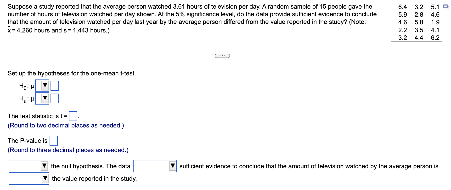 Solved Suppose a study reported that the average person | Chegg.com