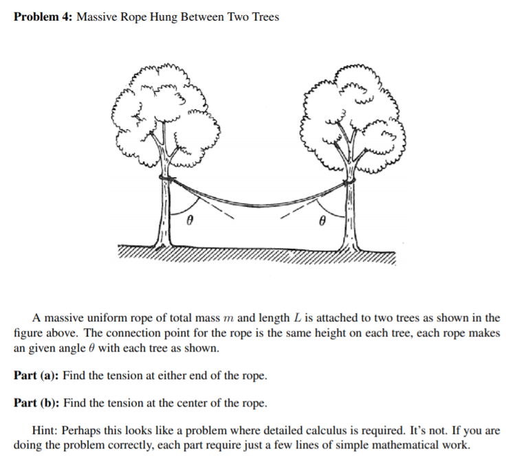 A lumberjack is using a rope to help anchor a tree. A 200 ft rope is tied  to the top of the tree. The rope, when pulled taught, makes a 70 degree