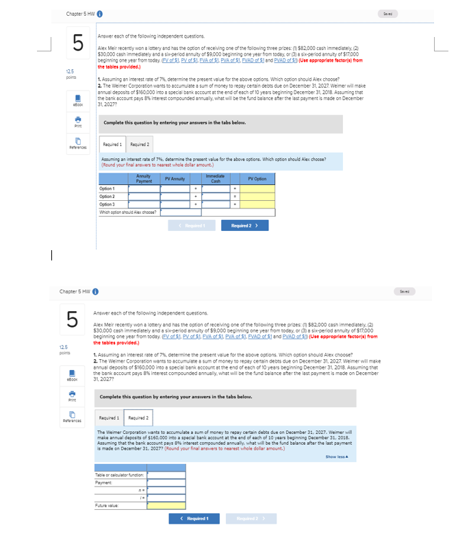 Solved Chapter 5 HW 6 Answer Each Of The Following | Chegg.com