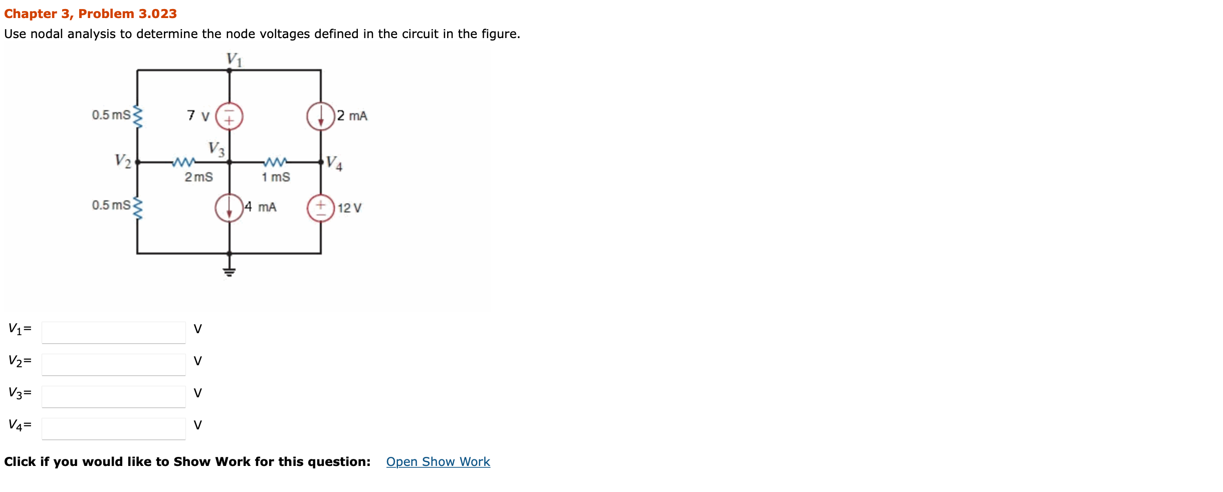 Solved Chapter 3, Problem 3.023 Use nodal analysis to | Chegg.com