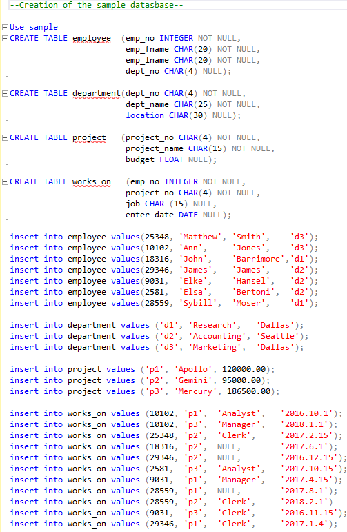Solved Write SQL statements for the following steps on the | Chegg.com