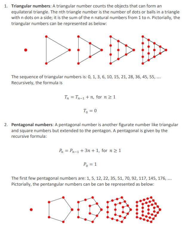 Solved 1. Triangular numbers: A triangular number counts the | Chegg.com