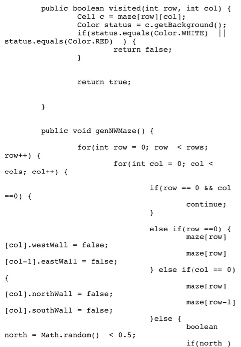 Solved: 3.1 Maze Run This Class Since It Has The Main Meth... | Chegg.com