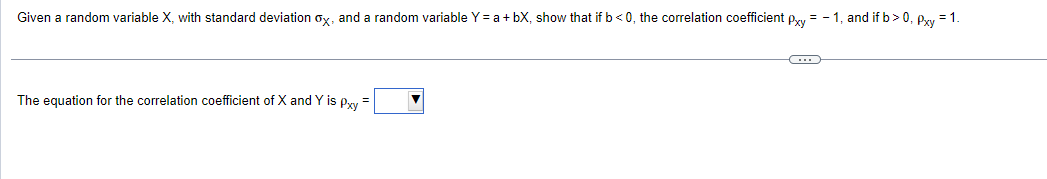 Given a random variable X with standard deviation Chegg com