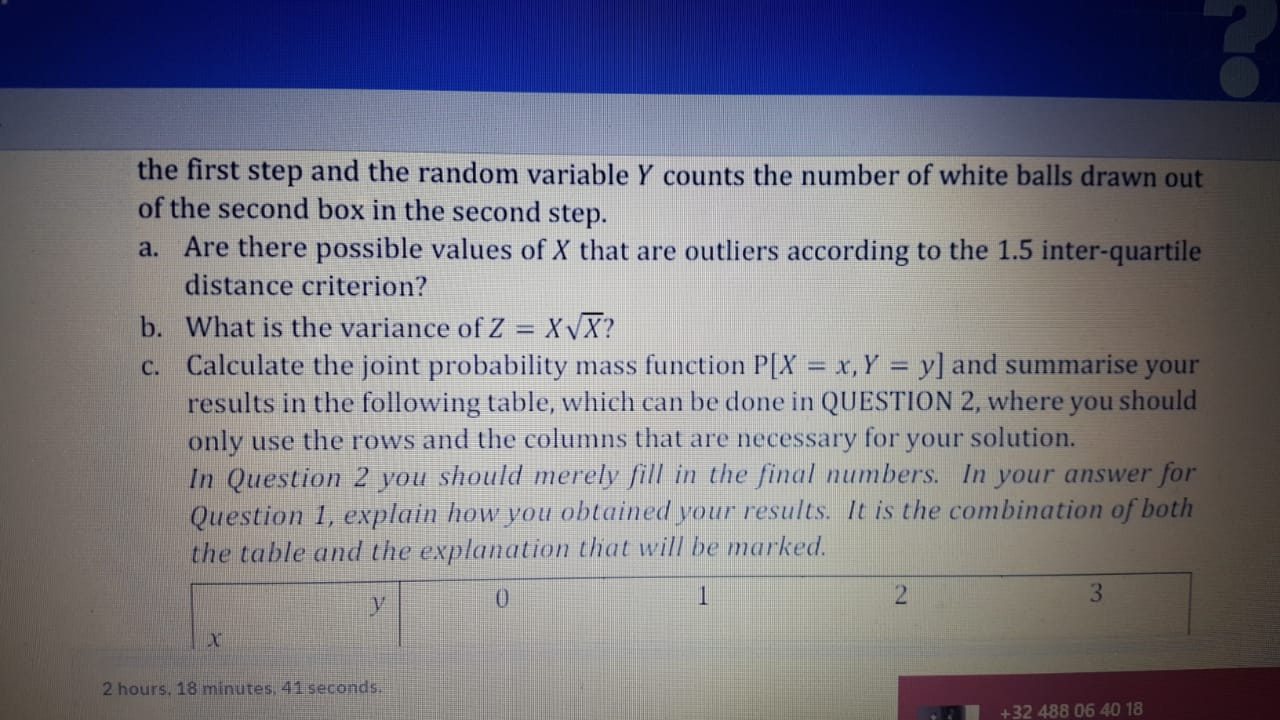 Solved 5 points Save Answer QUESTION 1 There are two boxes | Chegg.com