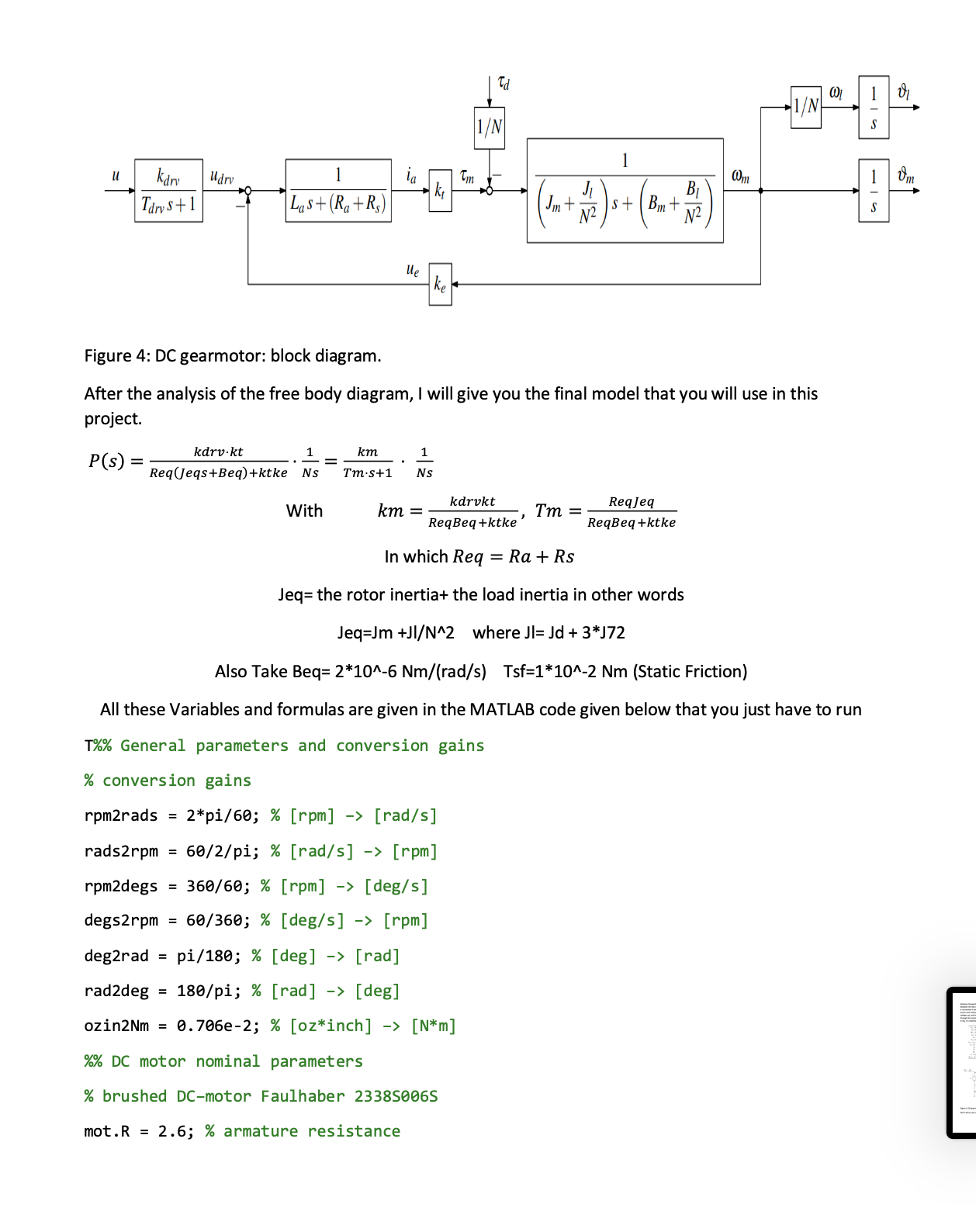 Solved The goal of this project is to design a position PID | Chegg.com