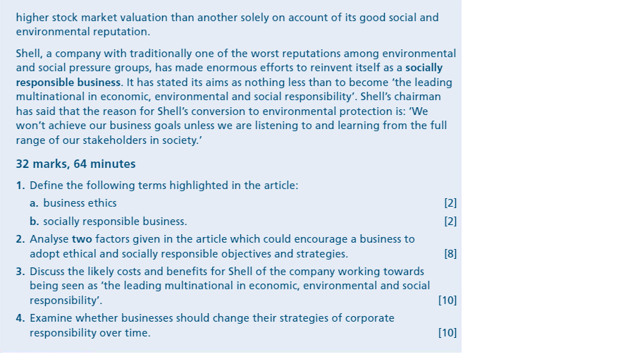 Solved ACTIVITY 1.3.4 CORPORATE SOCIAL RESPONSIBILITY
