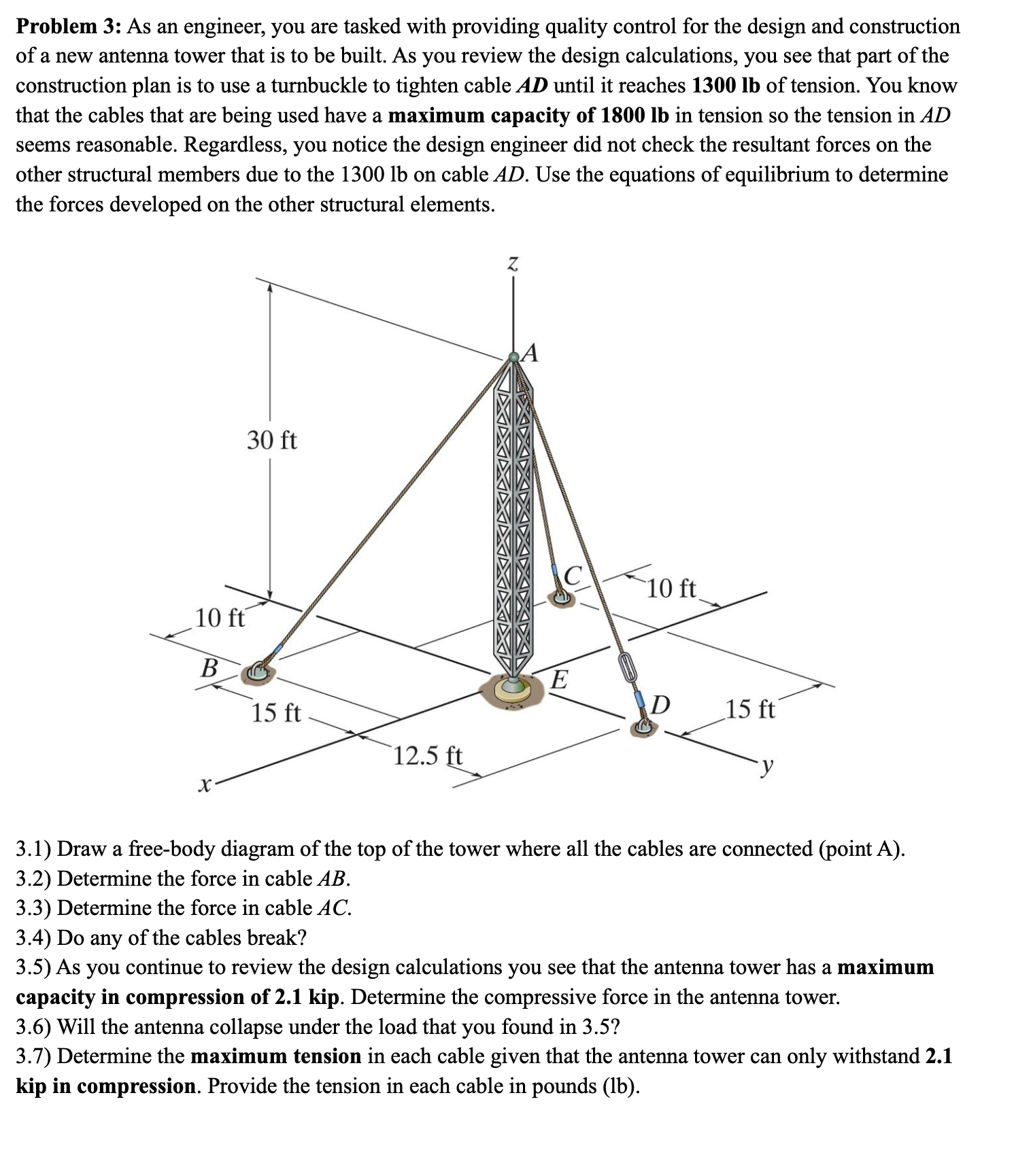 Solved Problem 3: As An Engineer, You Are Tasked With | Chegg.com