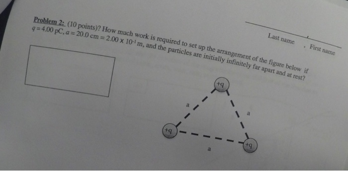 Solved How much work is required to set up the arrangement | Chegg.com